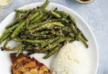 Grilled Chicken with Rice and Green Beans - Large